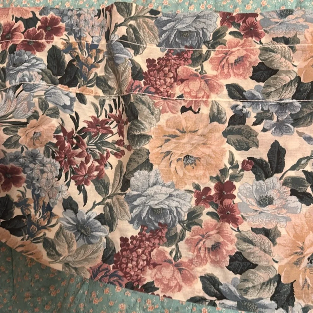 Source Unknown floral valance